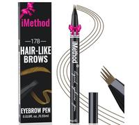 iMethod Eyebrow Pen - Eyebrow Pencil with Micro 4-Fork Tip, Microblading Eyebrow Pen for Natural Hair-Like Brows, Long-Lasting Eye Brow Pencils for Women, Smudge-proof, Brown