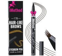 iMethod Eyebrow Pen - Eyebrow Pencil with Micro 4-Fork Tip, Microblading Eyebrow Pen for Natural Hair-Like Brows, Long-Lasting Eye Brow Pencils for Women, Smudge-proof, Black Brown