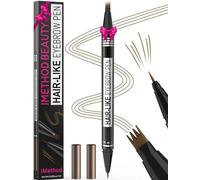 iMethod Microblading Eyebrow Pen - Eyebrow Pencil Magical 2-in-1 Dual-Ended Eye Brow Pencils for Women with 4-Fork-Tip & Precise Brush-Tip Create Natural Hair-Like Brows, Last All-Day, Light Brown