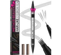 iMethod Microblading Eyebrow Pen - Eyebrow Pencil Magical 2-in-1 Dual-Ended Eye Brow Pencils for Women with 4-Fork-Tip & Precise Brush-Tip Create Natural Hair-Like Brows, Last All-Day, Grey