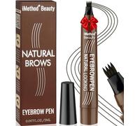 iMethod Microblading Eyebrow Pencil - Eyebrow Pencil Upgrade Eyebrow Tattoo Pen, Eyebrow Makeup, Durable, Natural Eyebrows, Black Brown