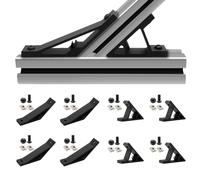 iMetrx 8 Pcs 3030 45 and 135 Degree Angle Corner Bracket Black 3030 Extrusion Hardware T-Slot V-Slot Accessories with Screws and Nuts for 30x30 Aluminum Extrusion Connector 3D Printer Accessories