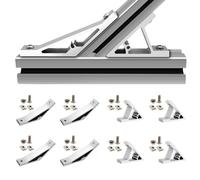 iMetrx 8 Pcs 3030 45 and 135 Degree Angle Corner Bracket Silver 3030 Extrusion Hardware T-Slot V-Slot Accessories with Screws and Nuts for 30x30 Aluminum Extrusion Connector 3D Printer Accessories