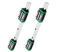 iMetrx HGR20 Linear Guide Rail Kit - 2 Pcs 200mm Rails + 4 Pcs HGH20CA Bearing Blocks High Precision, Anti-Rust for 3D Printers, CNC Routers, Lathes & DIY Automated Machines