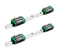 iMetrx HGR20 Linear Guide Rail Kit - 2 Pcs 300mm Rails + 4 Pcs HGH20CA Bearing Blocks High Precision, Anti-Rust for 3D Printers, CNC Routers, Lathes & DIY Automated Machines