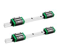 iMetrx HGR20 Linear Guide Rail Kit - 2 Pcs 500mm Rails + 4 Pcs HGH20CA Bearing Blocks High Precision, Anti-Rust for 3D Printers, CNC Routers, Lathes & DIY Automated Machines