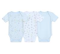 IMFAA Baby Bodysuits - Unisex Short Sleeve 100% Cotton Vests - Pack of 3- Soft & Breathable Fabric - Easy Change Snap Closures - Newborn to 24 M (Col-11 Pack-3, 0-3 M)