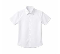 IMFAA Boys’ Premium School Shirts Pack-1, White, Short Sleeve, Regular Fit, Non-Iron, Quality Fabric, Ideal for Daily School Wear (UK,Age,11-12Y, W, S-SLV P-1)