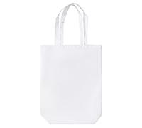 IMFAA Heavy Duty 100% Cotton Canvas Reusable Strong Shoulder/Hand Tote Shopping Bags (Pack-10, White)