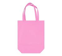 IMFAA Plain Heavy Duty (50x40x10) with 10 Cm bottom Gusset 100% Cotton Canvas Reusable Strong Shoulder/Hand Tote Shopping Bags (Pack-5, Pink)