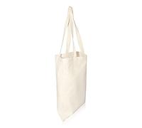 IMFAA Plain Tote Medium(40x36+60) Cm 100% Cotton Canvas Reusable Shoulder/Hand Tote Shopping Bags. (Pack-25, Natural)