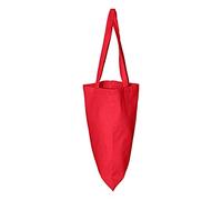IMFAA Plain Tote Medium(40x36+60) Cm 100% Cotton Canvas Reusable Shoulder/Hand Tote Shopping Bags. (Pack-25, Red)