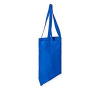 IMFAA Plain Tote Medium(40x36+60) Cm 100% Cotton Canvas Reusable Shoulder/Hand Tote Shopping Bags. (Pack-25, Blue)