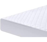 IMFAA Quilted Mattress Protector - Extra Deep Stretch Skirt- Mattress Topper - Anti Allergy and Breathable Fitted Mattress Cover. (White, S-Double-4Ft(122x190+30) Cm)