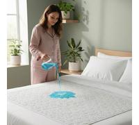 IMFAA Reusable Incontinence Bed Pad - Washable 100% Soft Waterproof Underpad for Adults, Kids & Pets | Ultra Absorbent, Soft, Leakproof Bed Protection (White, 2 x 4FT/S-Double(118x90))