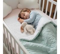 IMFAA Reusable Incontinence Bed Pad - Washable 100% Soft Waterproof Underpad for Adults, Kids & Pets | Ultra Absorbent, Soft, Leakproof Bed Protection (White, 2 x Cot Bed(68x90))