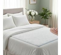 IMFAA Reusable Incontinence Bed Pad - Washable Waterproof Underpad for Adults, Kids & Pets | Ultra Absorbent, Soft, Leakproof Bed Protection (White, 4FT/S-Double(118x90))