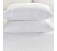 IMFAA Terry Waterproof Pillow Protector Pack of 2 - Soft and Comfortable Pillowcase Protectors - Ant-Allergy and Breathable Pillow Cover (2 x Terry - Flap)