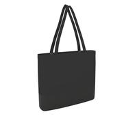 IMFAA ZIPPED Plain Black 10oz Strong Large(50X40X12) Cm Reusable Grocery Shopping, Fashionable Single-Tone Bags for Crafts, DIY and Creative Designs Cotton Canvas Tote Bag Pack-5 (Black 50x40x12)