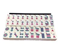 imFreienawn American Mahjong Set 166 Tiles Mahjong Set Game with Bag Easy to Carry Engraved Tiles Perfect for Social Gatheringsamerican