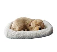 imFreienawn Breathing Stuffed Animal Sleeping Dogs on Pad Realistic Breathing Dog, Interactive Plush, Battery Operation Realistic Puppy for Kids Children Gift, Golden Stuffed Animal