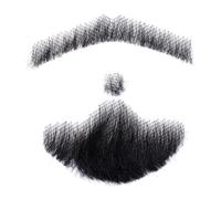 imFreienawn Fake Men Beard Real Hair Moustache Beard Life Like Mustache Real Hair Fake Moustache for Man Makeup
