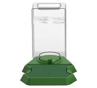 imFreienawn Tortoise Water Dish Anti-drowning Large Capacity Stable Automatic Reptile Water Bowl for Turtle Gecko Lizard and More Automatic Turtle Feeder