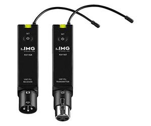 IMG Stageline FLY-16SET 16 Channel PA Audio Wireless Transmitter and receiver Set for Analogue Wireless Transmission of Line Audio Signals in PA Systems, Radio Control Set with UHF-PLL Technology