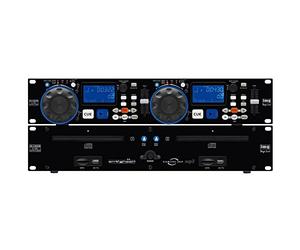IMG Stageline Stage-Line CD-230USB DJ Twin CD player Anti Shock USB 2.0 Interface and SD MMC Card Slots
