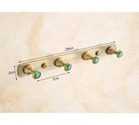 IMGASDCSD Self Adhesive Hooks，Coat Hooks， Copper Nail Mounted Wall Hooks for Coat Robe Towel Pack of 6 One Size(4 Hooks)