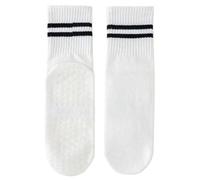 IMGASDCSD Stopper Socks,Pilates, Barre, Yoga Socks For Women Cotton Multicolor Multiple Pairs(White,10Pairs)