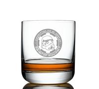 IMI Customs Stormtrooper imperial logo Whiskey Glass, SOTHE Star Wars 10.5 Oz Bourbon Rock Glass Made in the USA