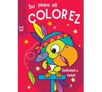 Imi place sa colorez. Indianul vesel 3-5 ani
