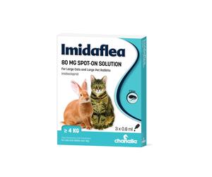 ImidaFLEA Spot-On Solution for Cats, Rabbits and Dogs - Large Cat/Large Rabbit - 3 Pipettes
