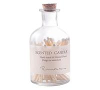IMIKEYA 1 Bottled Matches Fancy Matches in Glass Jar Match Cloche with Striker Scented Candles Match Glass Bottle Scented Votive Candles White Wood Multifunction Medicine Bottle