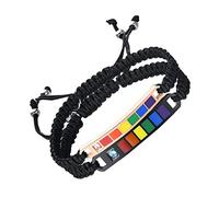 IMIKEYA 1 Pair Adjustable Nylon Weaving Bracelets for Lovers of Durable and Stylish Wrist Ropes for Couples Compatible with All Styles