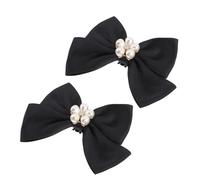 IMIKEYA 1 Pair Elegant Bow Pearl Shoe Clips Removable Wedding Shoe Charms Durable and Lightweight Decorative Accessories for Women for Parties and Special Occasions