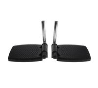 IMIKEYA 1 Pair Elevated Footrest Wheelchair Replacement Parts with Sturdy Abs and Iron Material, Universal Footplates for Wheelchair and Mobility Scooter, for Rehabilitation Settings