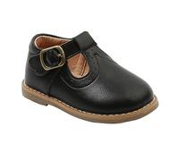 IMIKEYA 1 Pair Girl British Style Prewalker Shoes Thickened Winter Booties Comfortable PU Sole for Chilly Weather Black