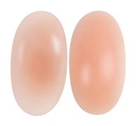 IMIKEYA 1 Pair Self Adhesive Shoulder Pads for Women Silicone Invisible Soft Shoulder Enhancers Secure Placement, Khaki Colour, Suitable for Dresses on The Go Use