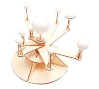 IMIKEYA 1 Set DIY Wooden Solar System Model Kit Unfinished Planet Craft for Educational Fun for Science Projects and Imagination Development