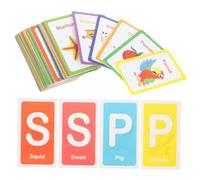 IMIKEYA 1 Set Flash Cards for Learning Educational Alphabet Shapes Colors Numbers Interactive Playthings for Parent Engagement Early Childhood Development