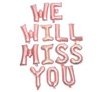 IMIKEYA 1 Set Graduation Balloons We Will Miss You Aluminum Foil Balloons for Decor Safe for Unforgettable Celebrations