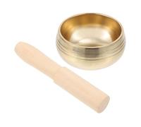 IMIKEYA 1 Set Handmade Singing Bowl with Mallet Yoga Meditation Sound Bowl for Portable Design for Home and Travel Relaxation and Mindfulness
