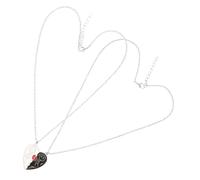 IMIKEYA 1 Set Heart Puzzle Necklace for Couples Stylish Matching Pendant Jewelry Unique Friendship Necklace Versatile Design for Everyday Wear Symbol of Love Commitment