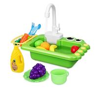 IMIKEYA 1 Set Play Sink with Running Water Realistic Kitchen for Adorable Design Includes Drain Basket Encourages Practical Skills Development for Fun Learning Playtime