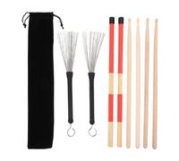 IMIKEYA 1 Set Set Drum Stick Set Drumsticks with Comfortable Grip Durable Design for Low Volume Playing for Musicians and Jazz Performers Includes Bag