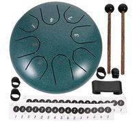 IMIKEYA 1 Set Steel Tongue Drum Handpan Percussion Instrument with Tutorial for Music Education Yoga Meditation and Mind Healing Relaxation and Peaceful