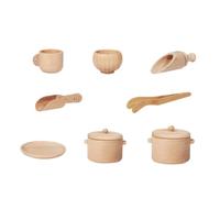 IMIKEYA 1 Set Tableware Set Kitchen Playset for Hands Learning Safe and Smoothly Polished for Imaginative Play for Birthdays and Day