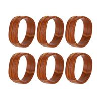 IMIKEYA 10 Pcs 22mm Brown Genuine Leather Watch Strap Keepers Watch Band Rings Loops for Men’s Wristwatch Accessories